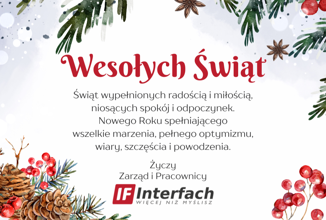 Wesołych Świąt Bożego Narodzenia i szczęśliwego Nowego Roku!